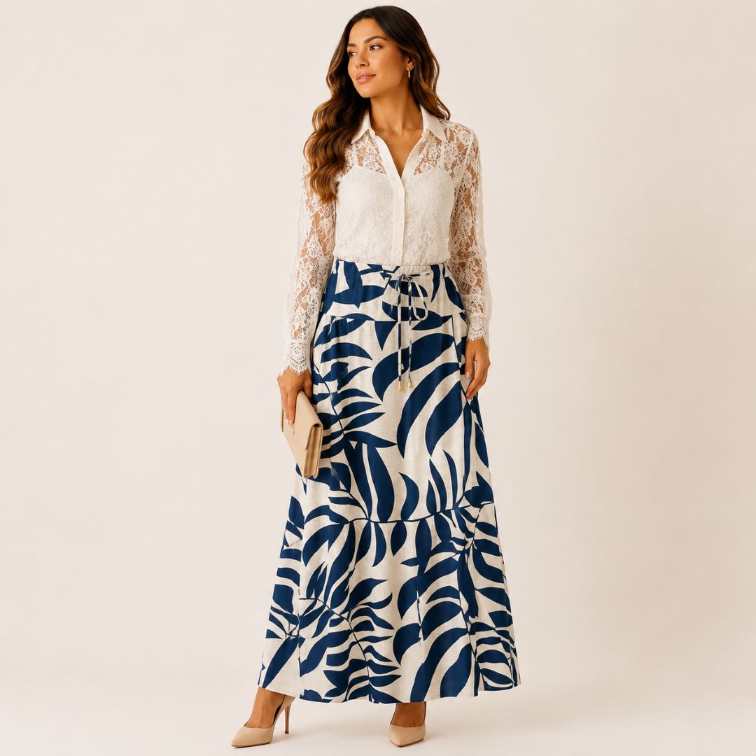 Falda Maxi Estampada Floral