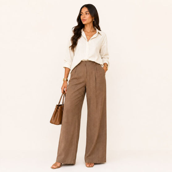 Camisa Crudo con Textura Rayada