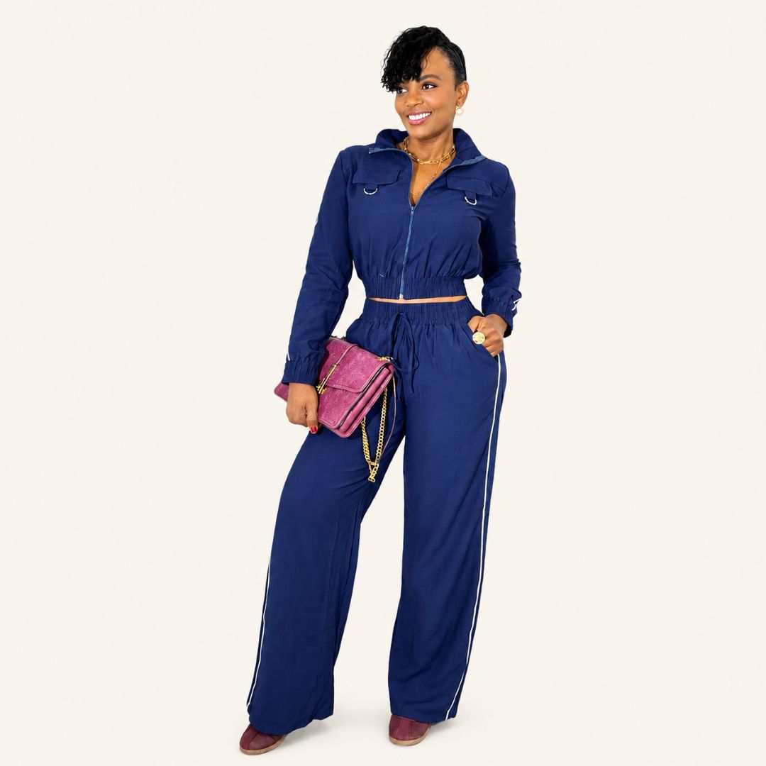 Conjunto Azul de Dos Piezas